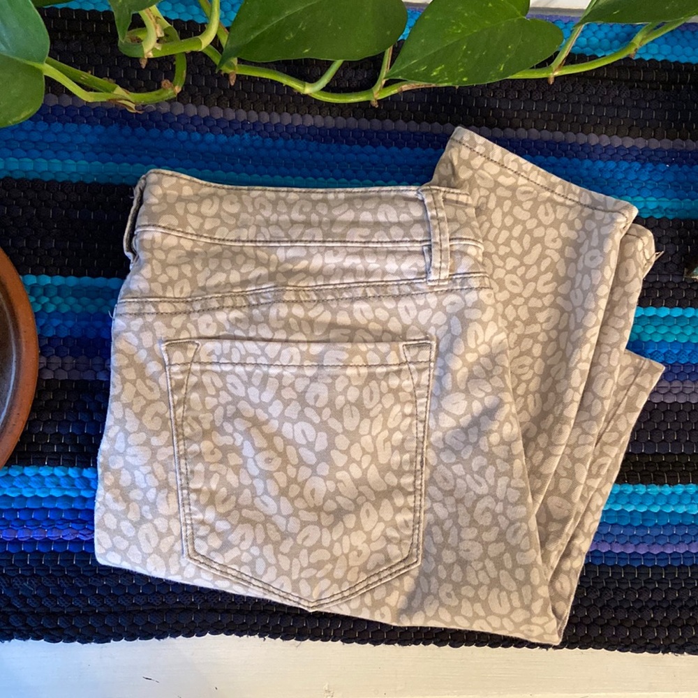 Loft Animal Print Stretch Pants